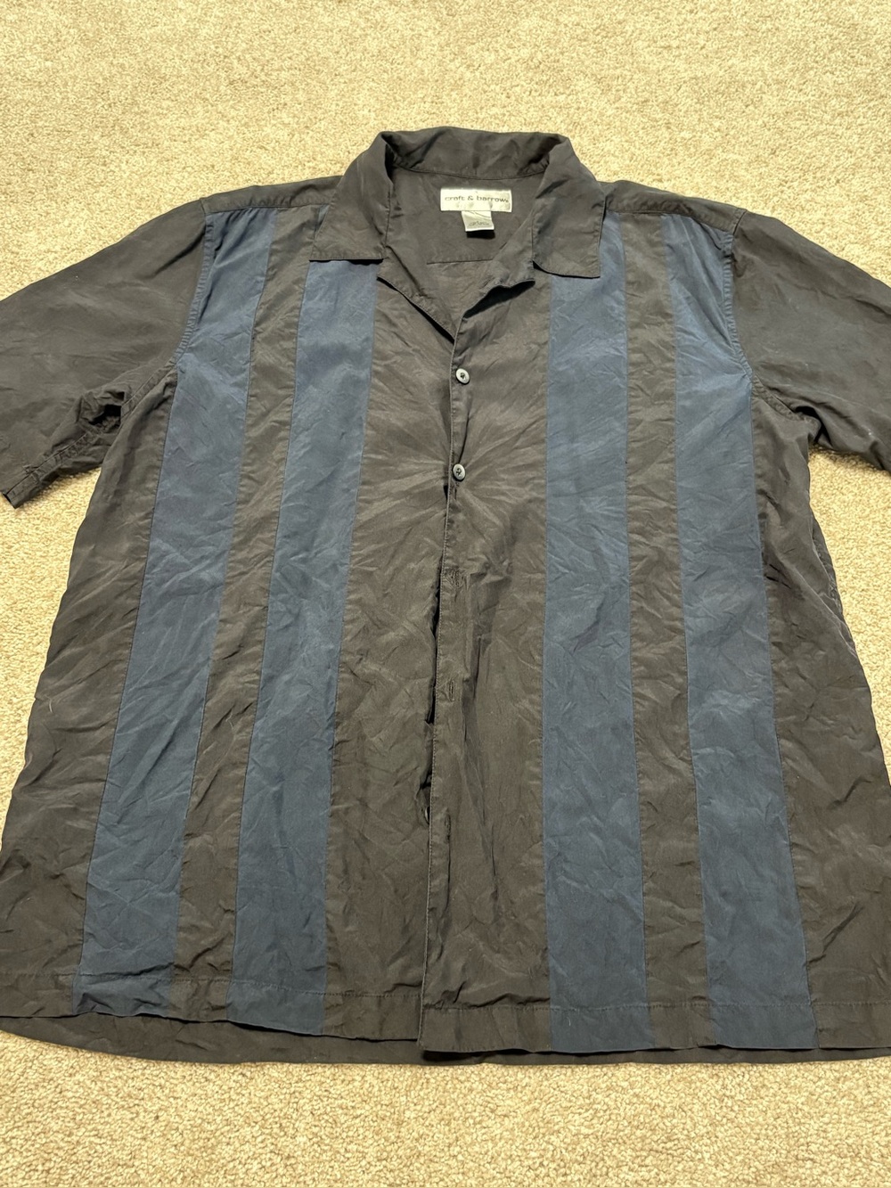 100% Silk Croft and Barrow Bowling Style Shirt